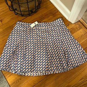 Anthropologie Maeve Cotton Skirt Size 16p‎ NWT 🌺 White/Blue/Orange